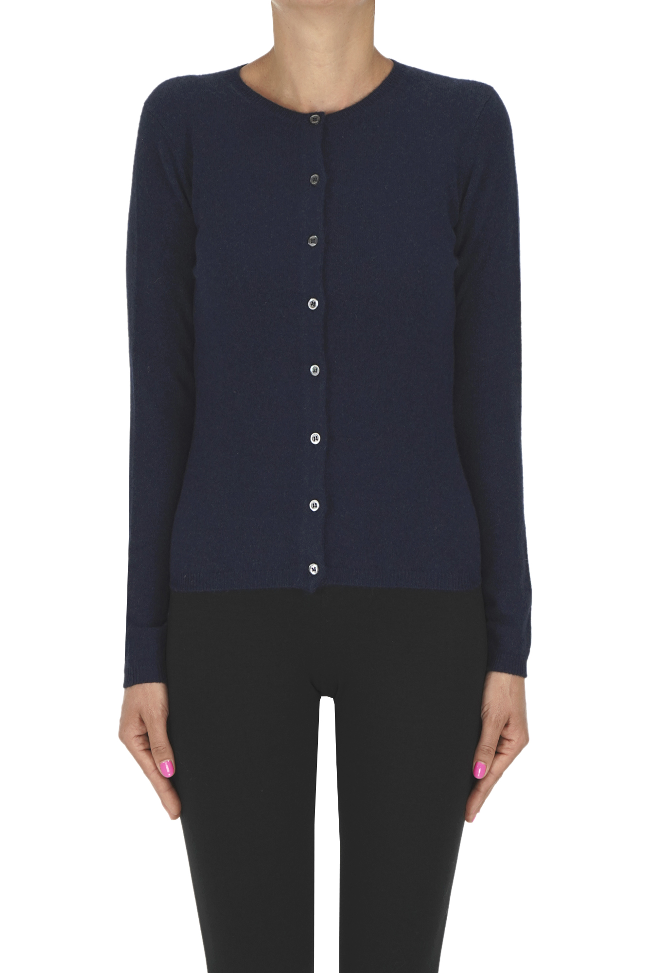 Aspesi Cashmere Cardigan In Blue