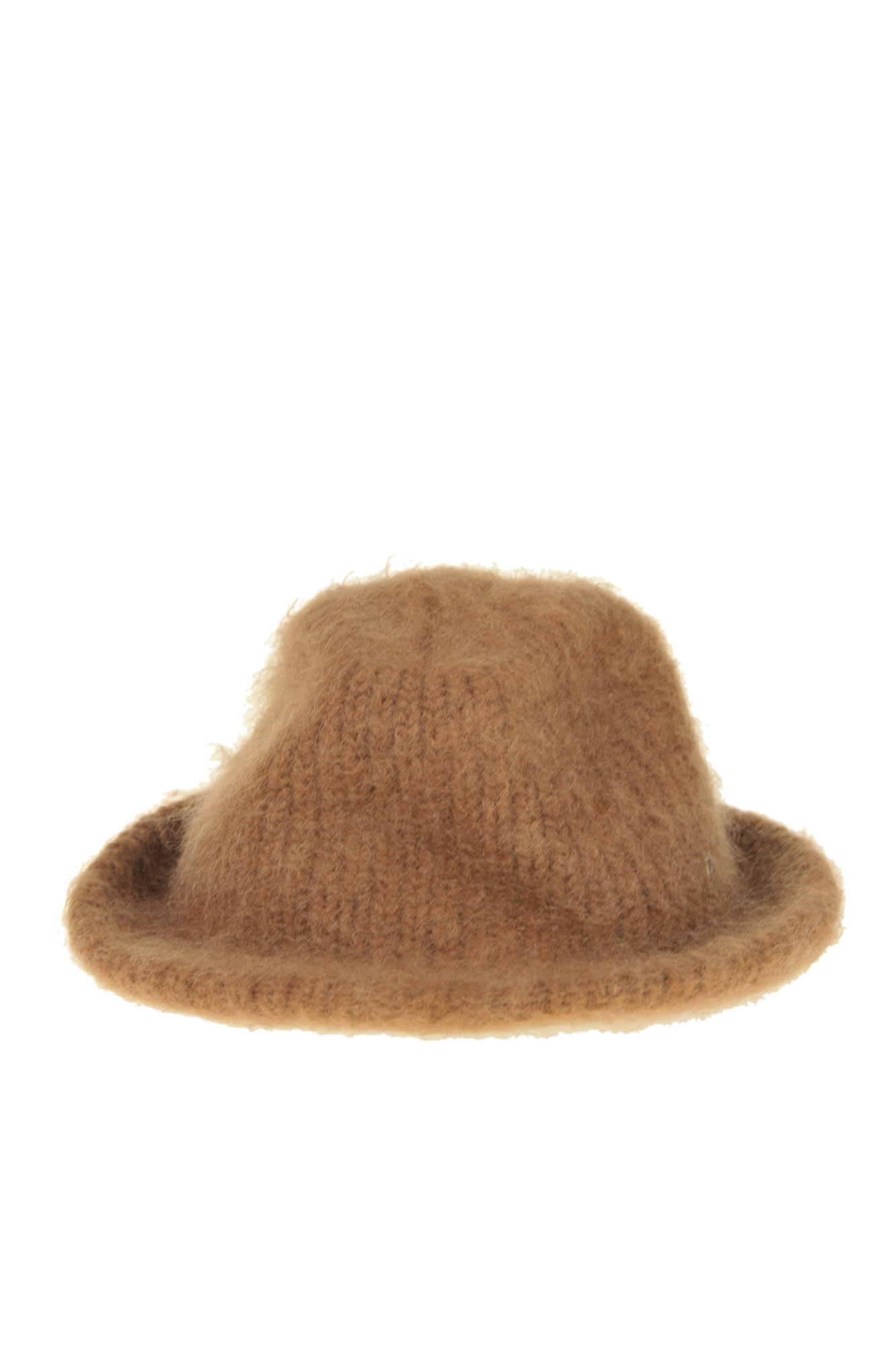 Dondup Structured Mohaor Hat In Light Brown