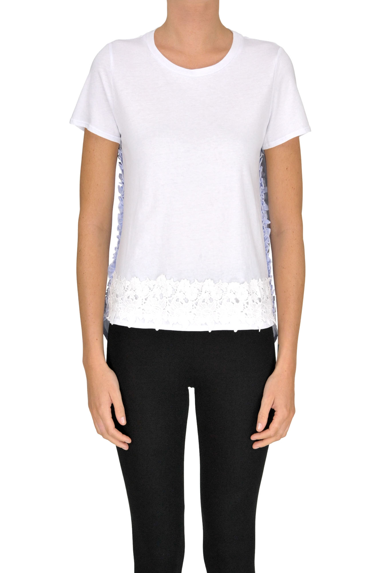 Sweet Matilda Cotton T-shirt In White