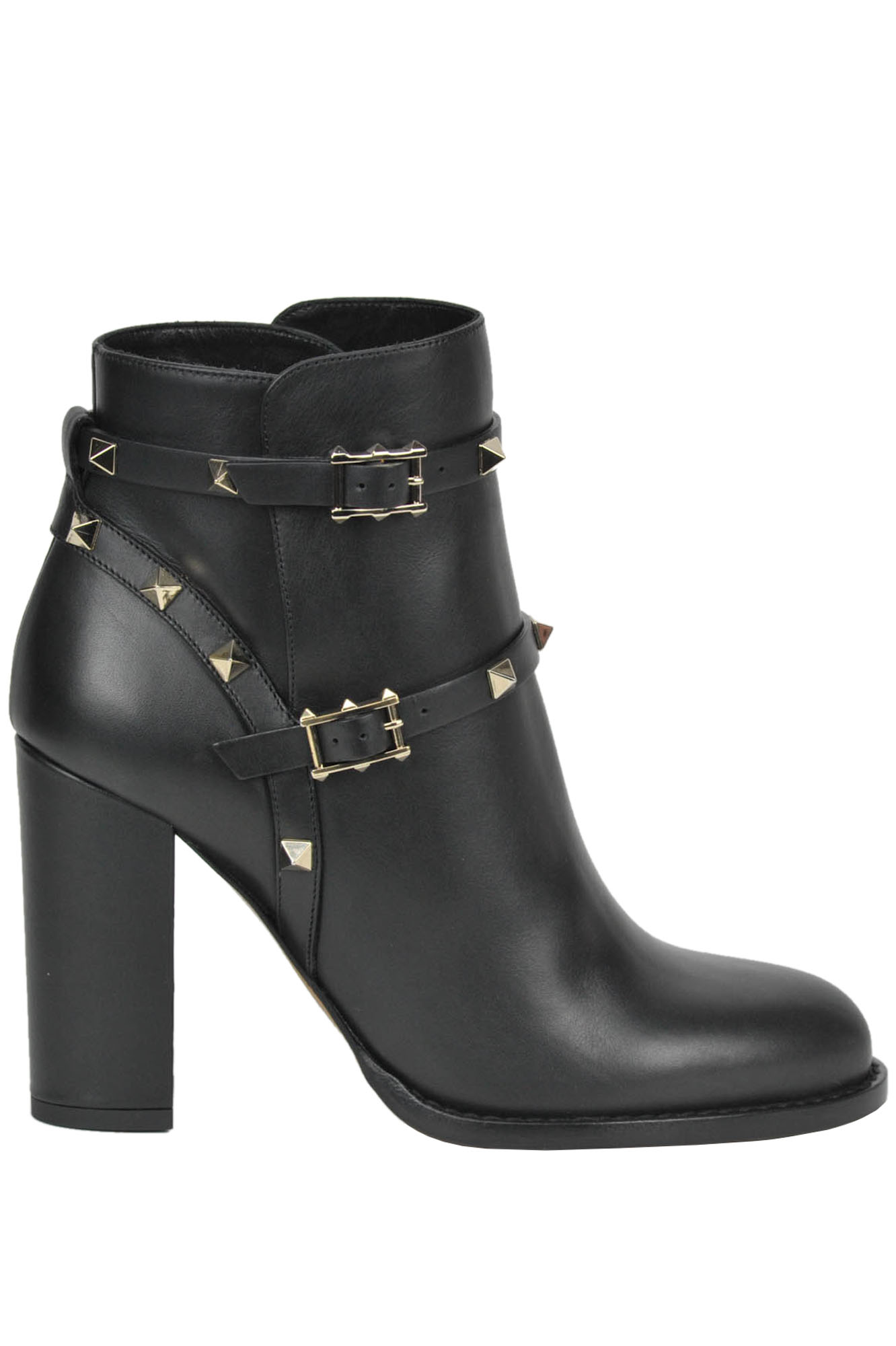 Valentino Rockstud leather ankle boots - Buy online on Glamest Fashion ...