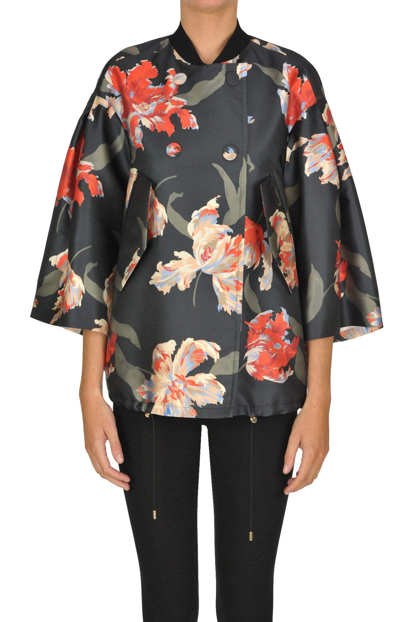 Flower print caban