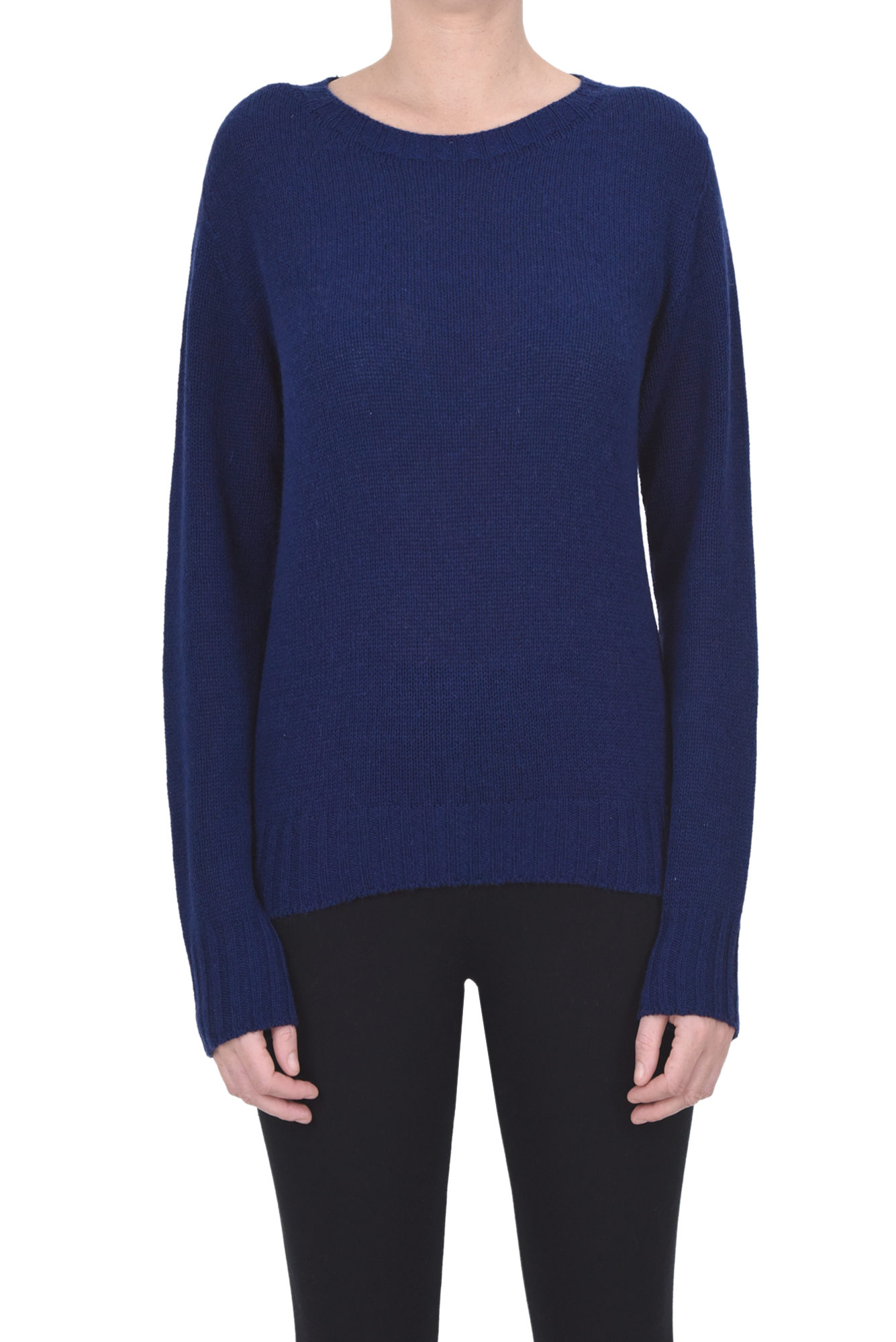 Be You Cashmere Pullover In Navy Blue
