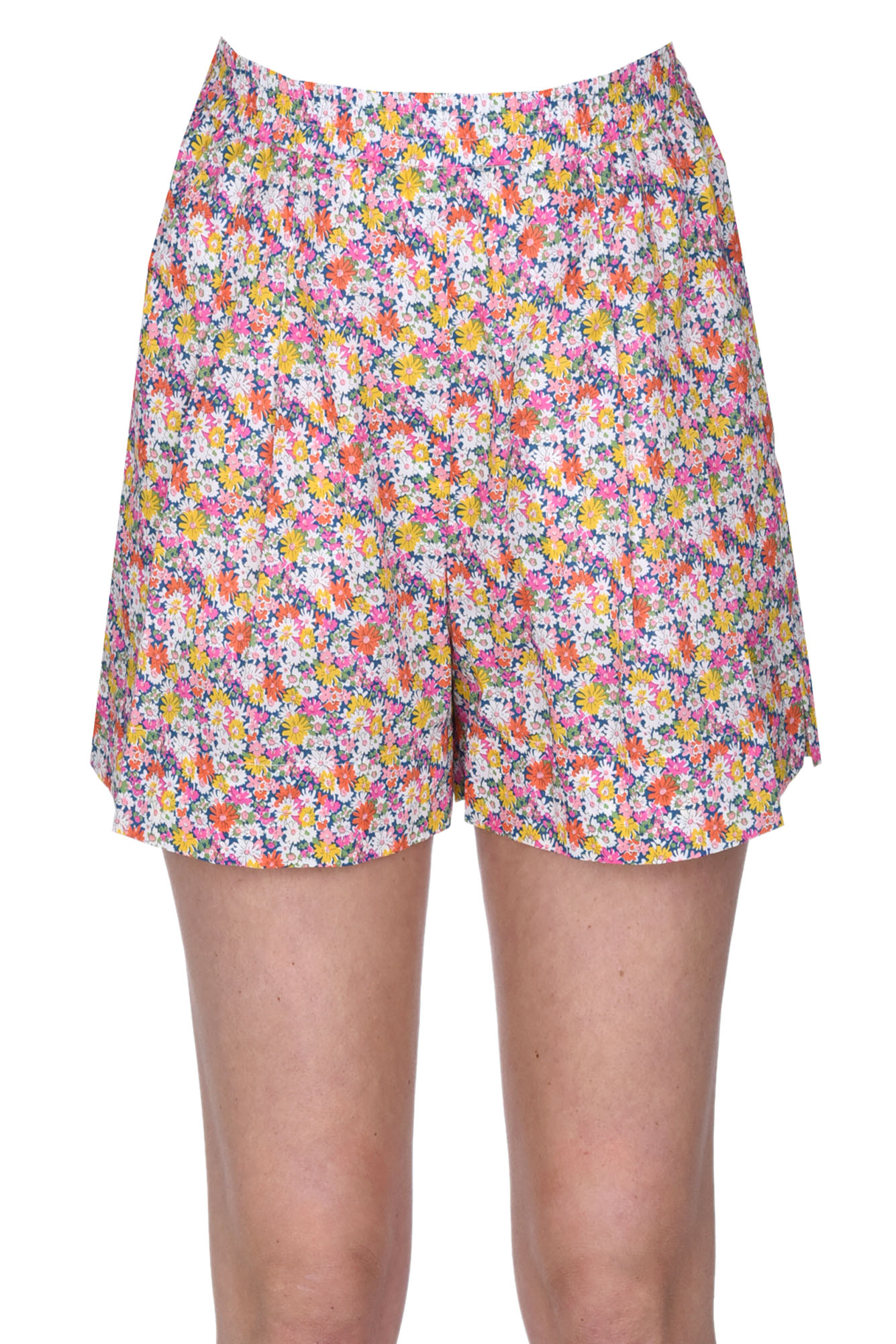 Shop Suzie Winkle Liberty Fabric Shorts In Multicoloured