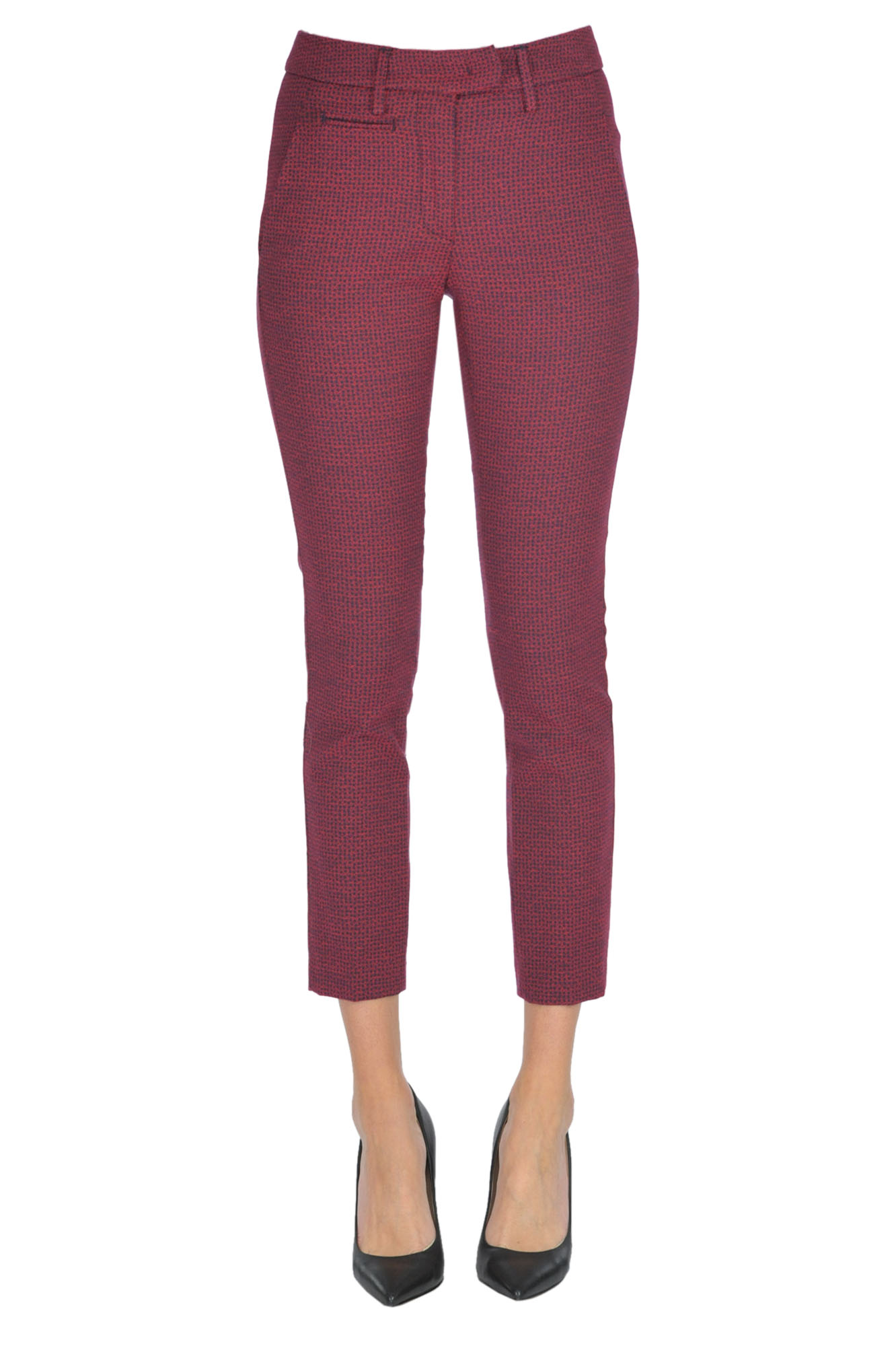 Dondup Perfect Slim Trousers In Red