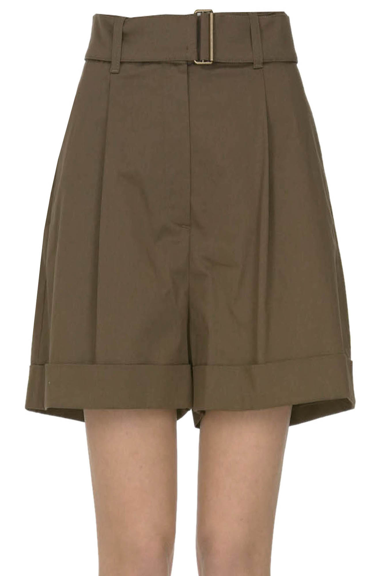 True Royal Bea Cotton Bermuda In Brown