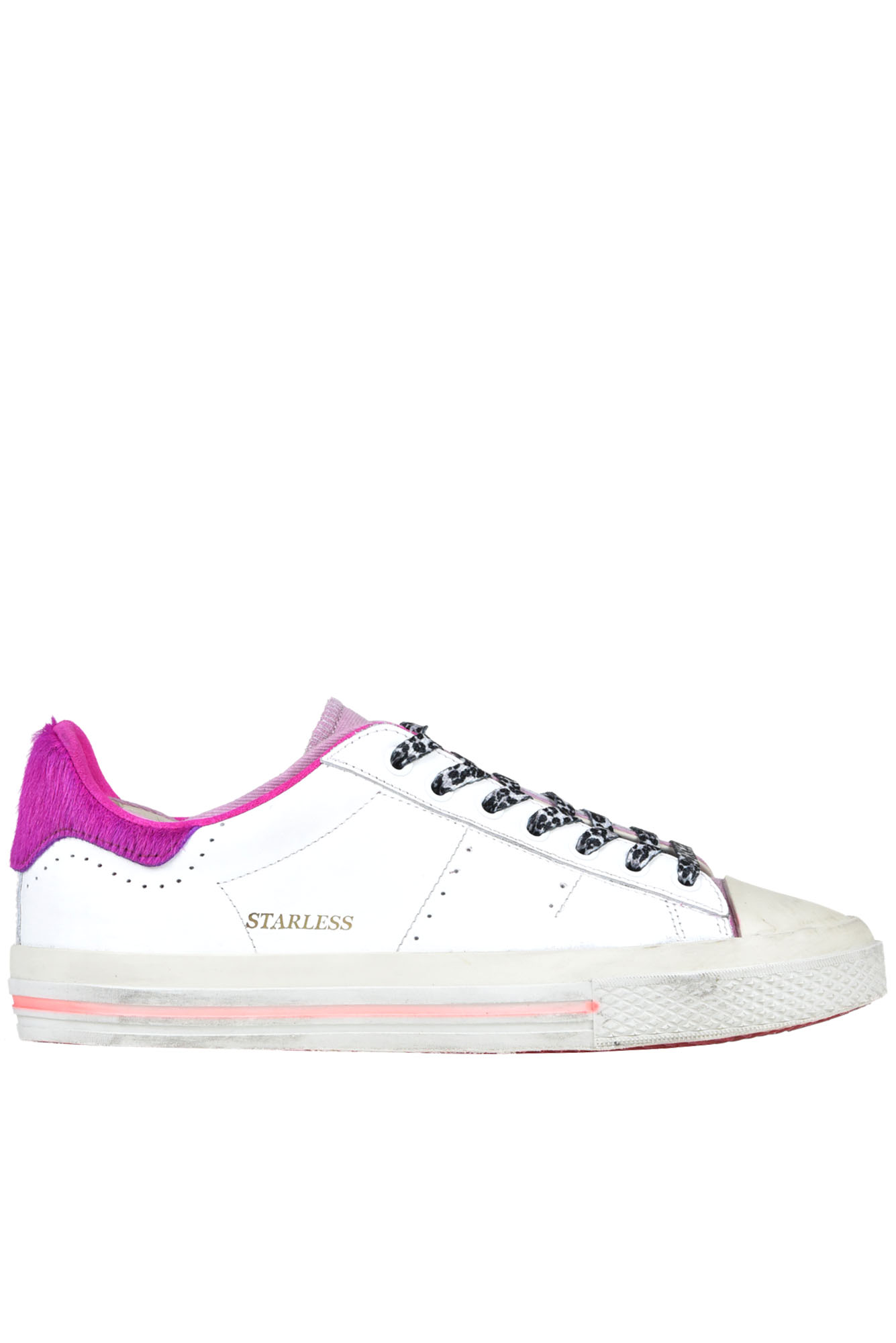Hidnander Starless Low Used Effect Sneakers In White