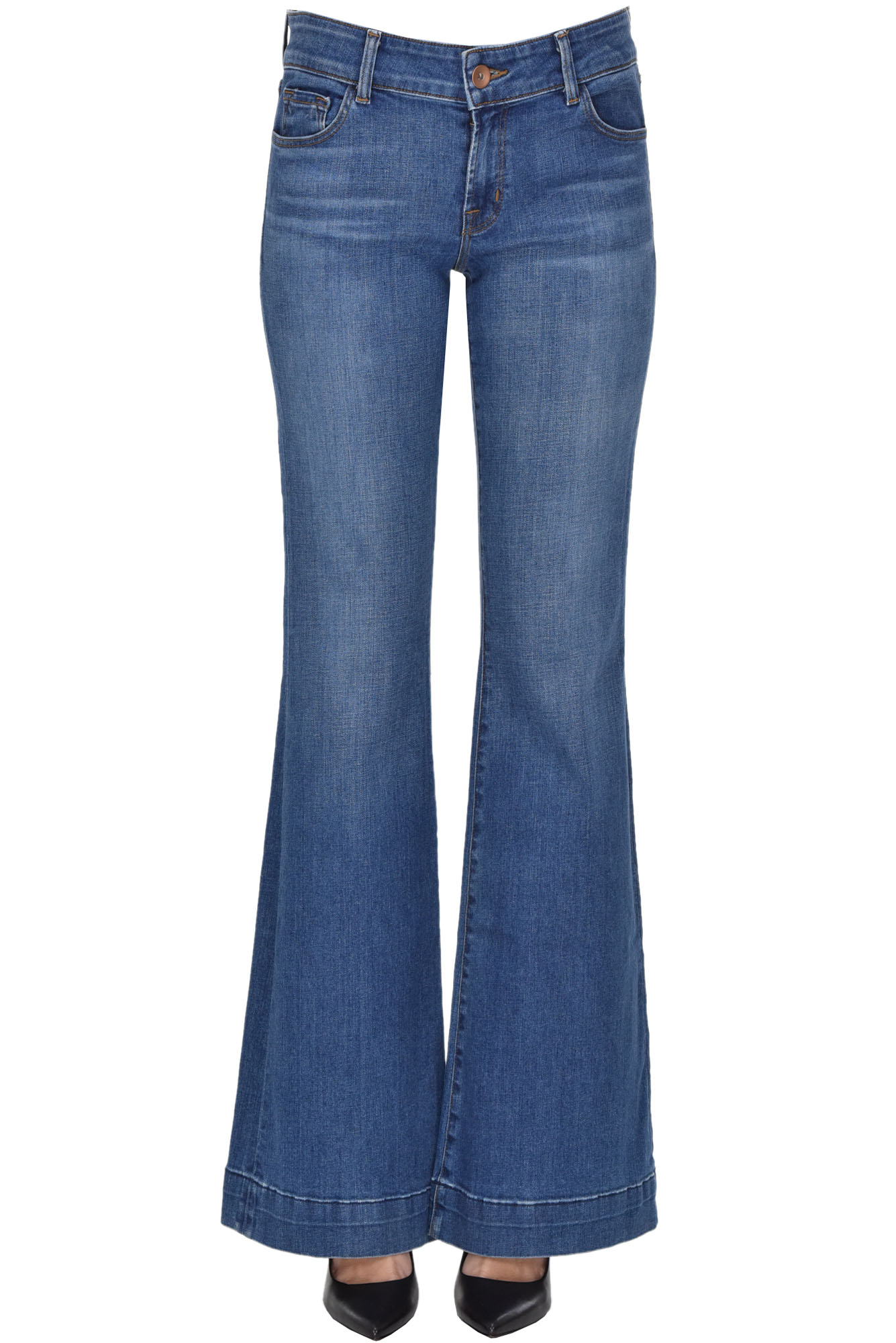 J Brand Love Story Flared Jeans In Denim | ModeSens