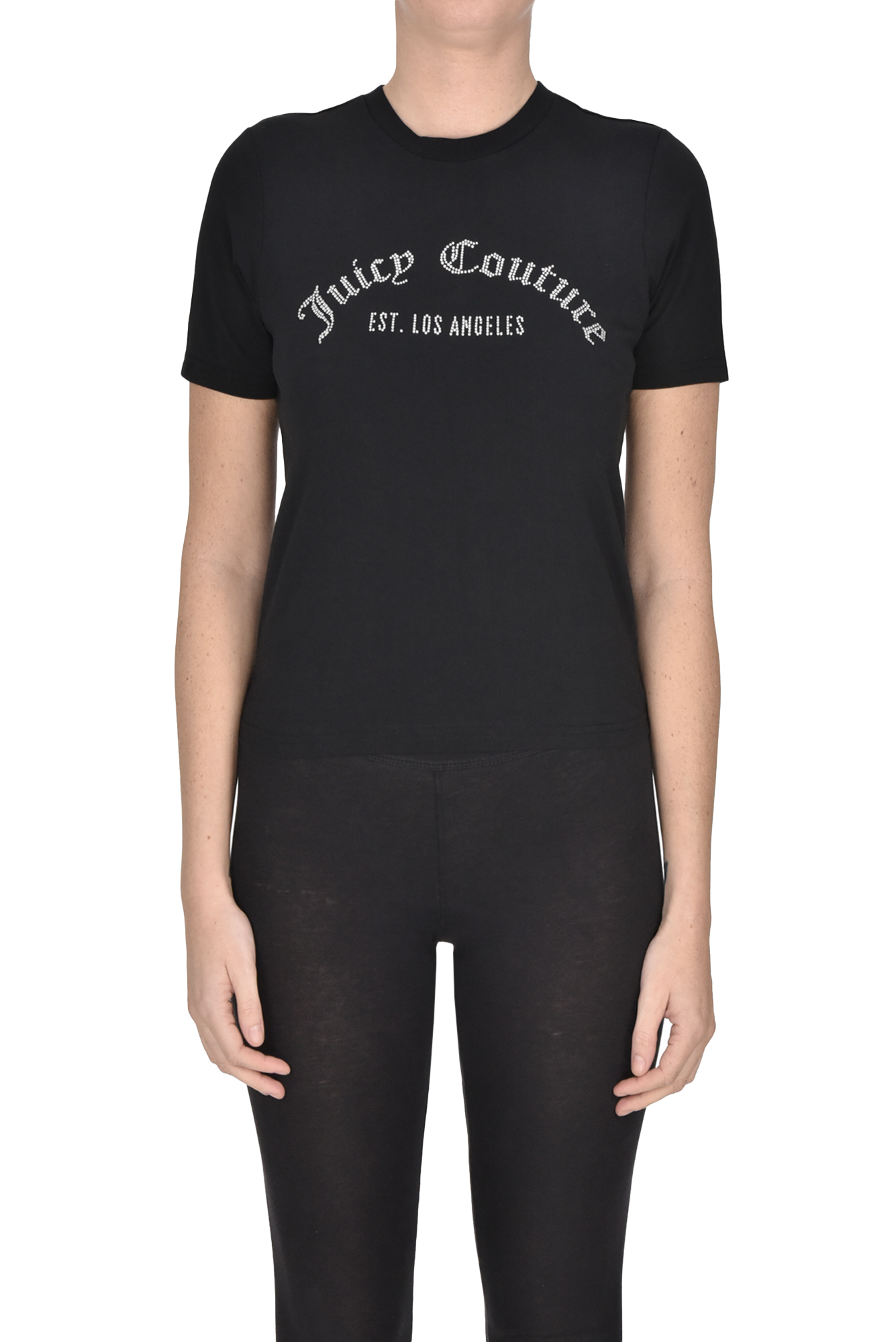 Juicy Couture Noah Logo-embellished Cotton T-shirt In Black