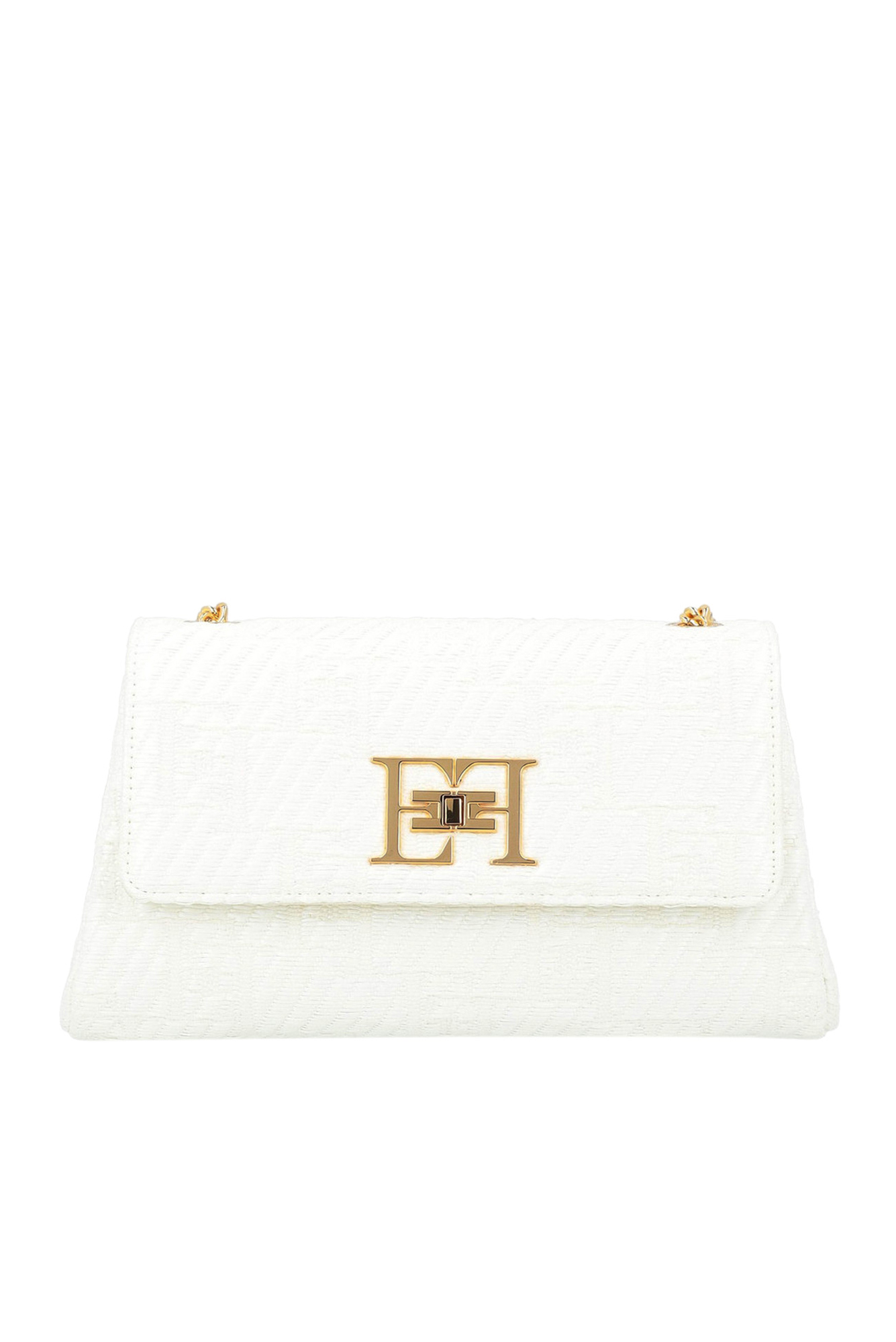 ELISABETTA FRANCHI DESIGNER LOGO JACQUARD BAG