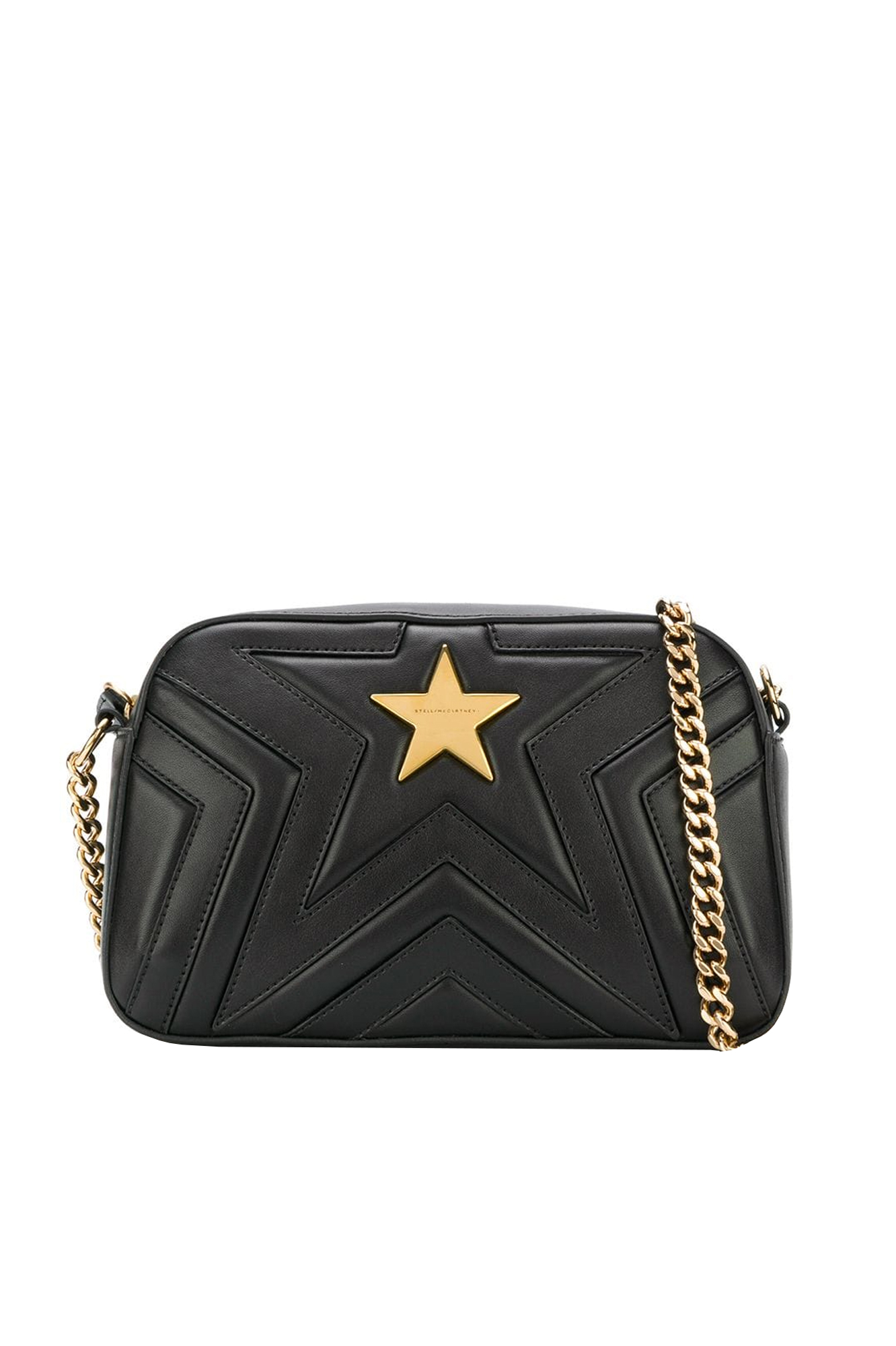 Stella Mccartney Stella Star Small Shoulder Bag In Black