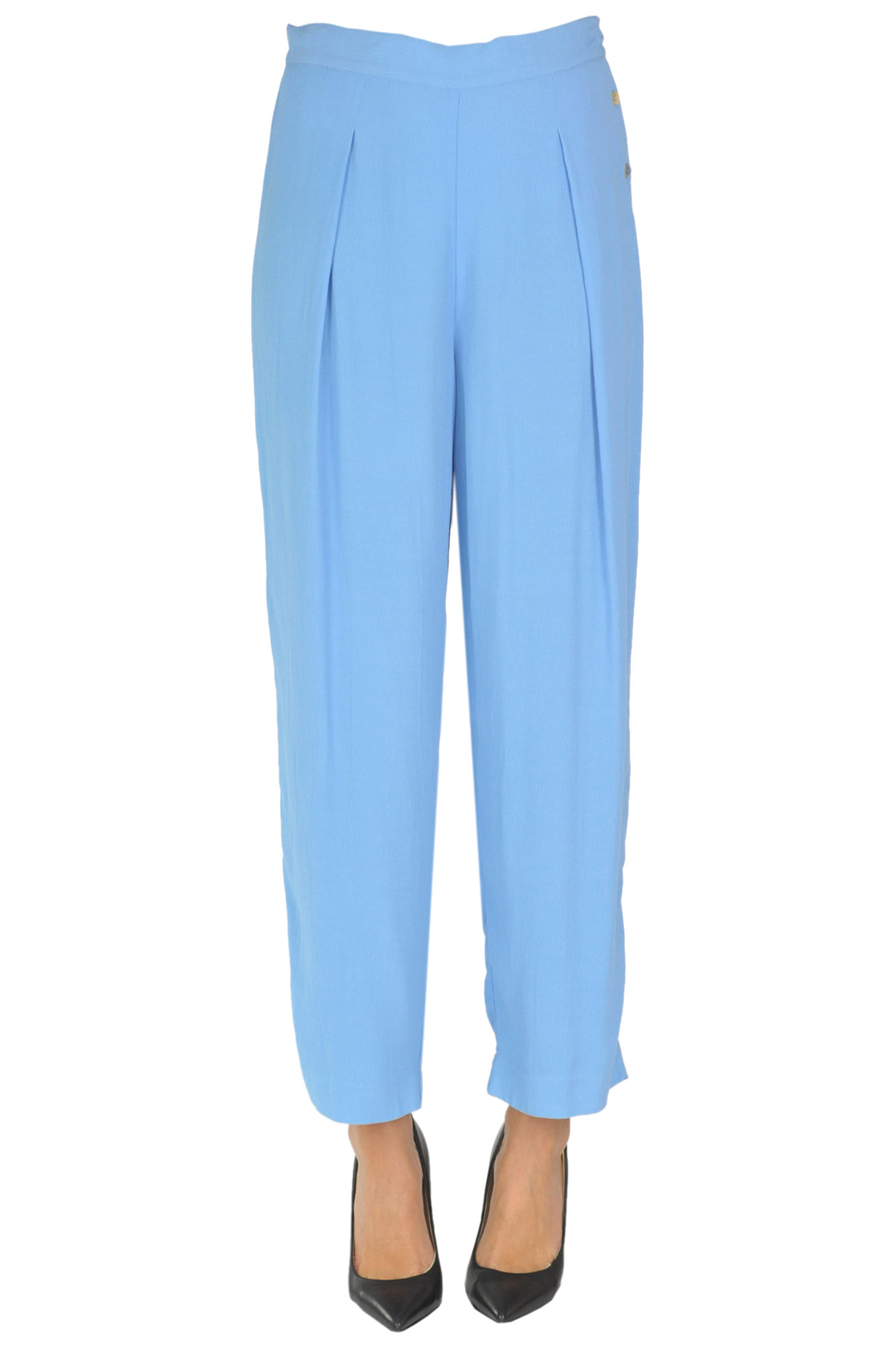 Viscose crepè trousers