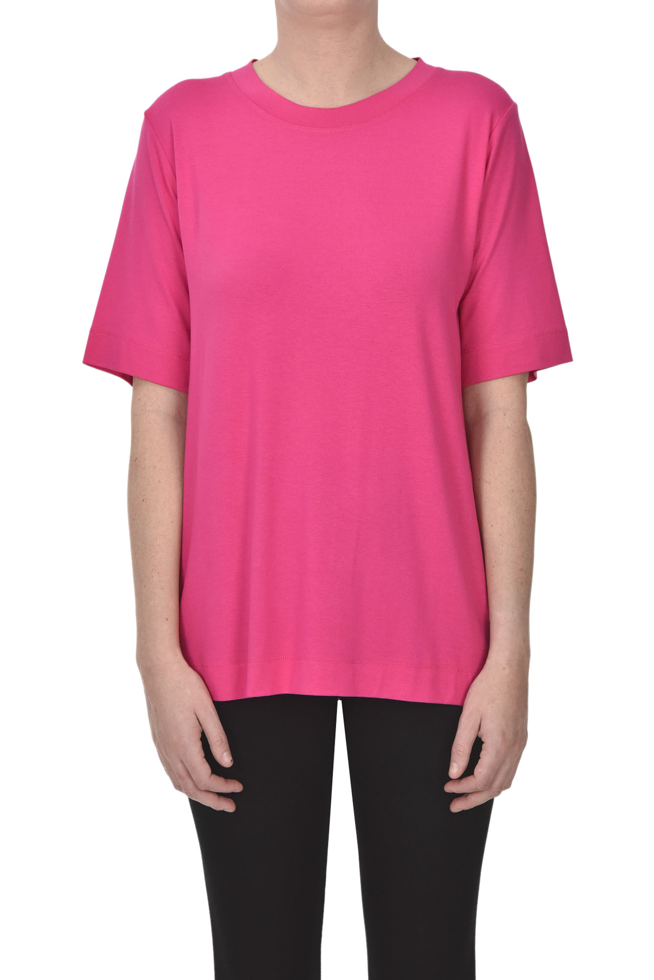 Nobili Oversized T-shirt In Fuxia