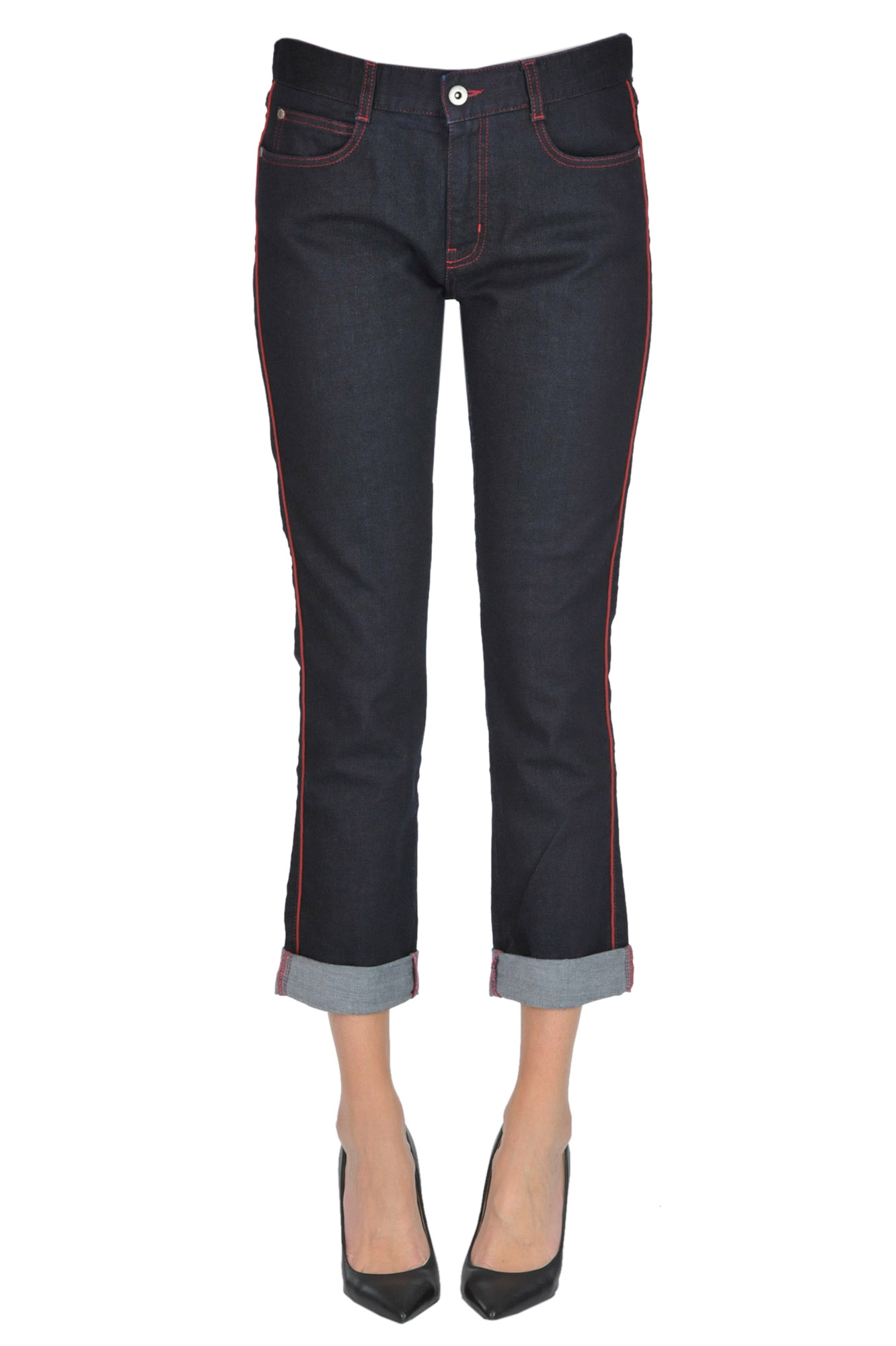 Stella Mccartney Cropped Jeans In Denim