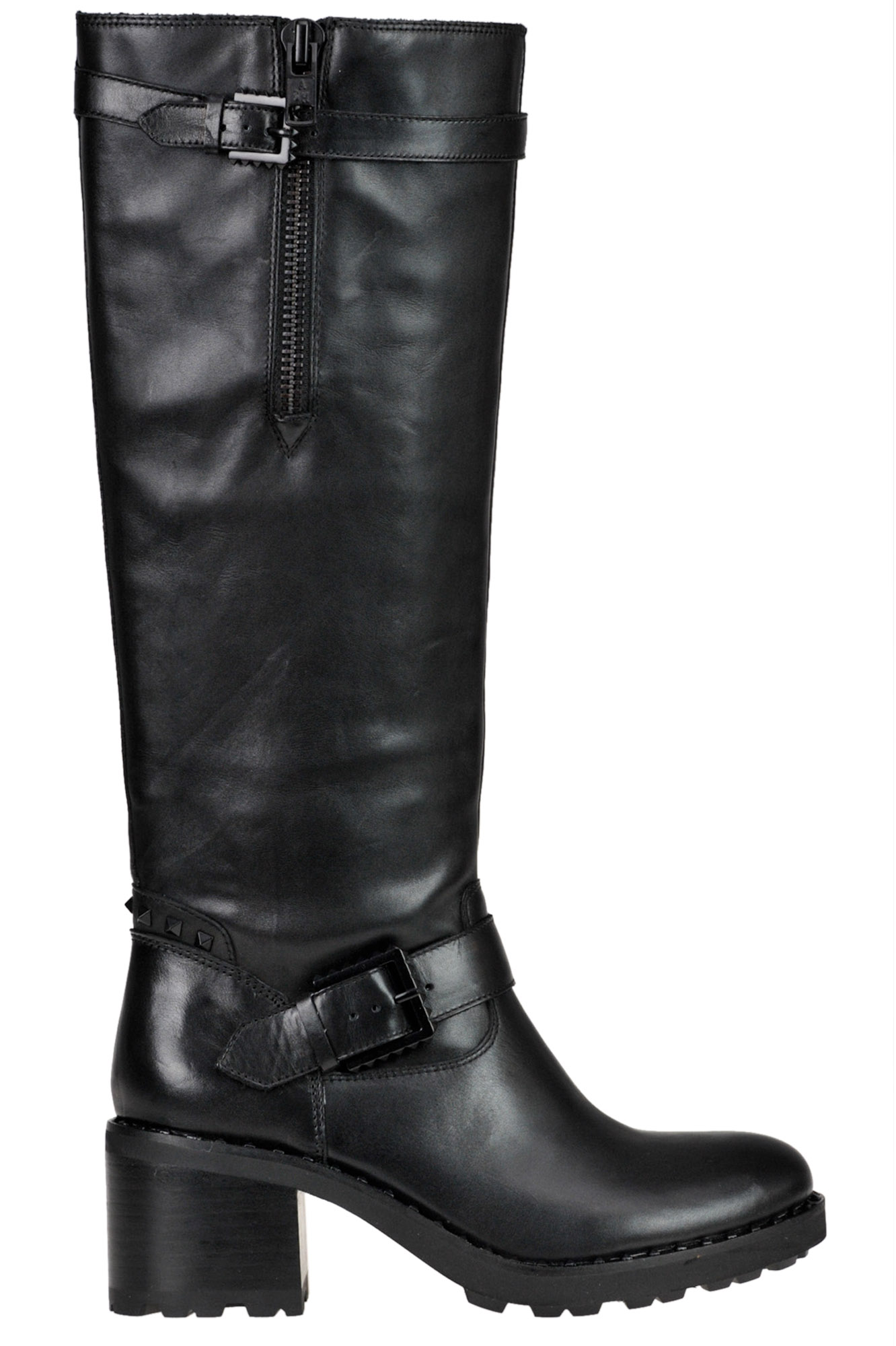 Ash Xtreme Leather Boots In Black