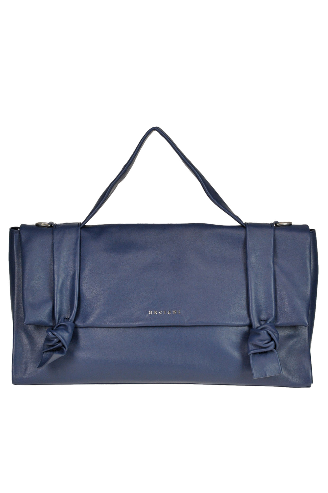 Orciani 'bella' Leather Bag In Navy Blue