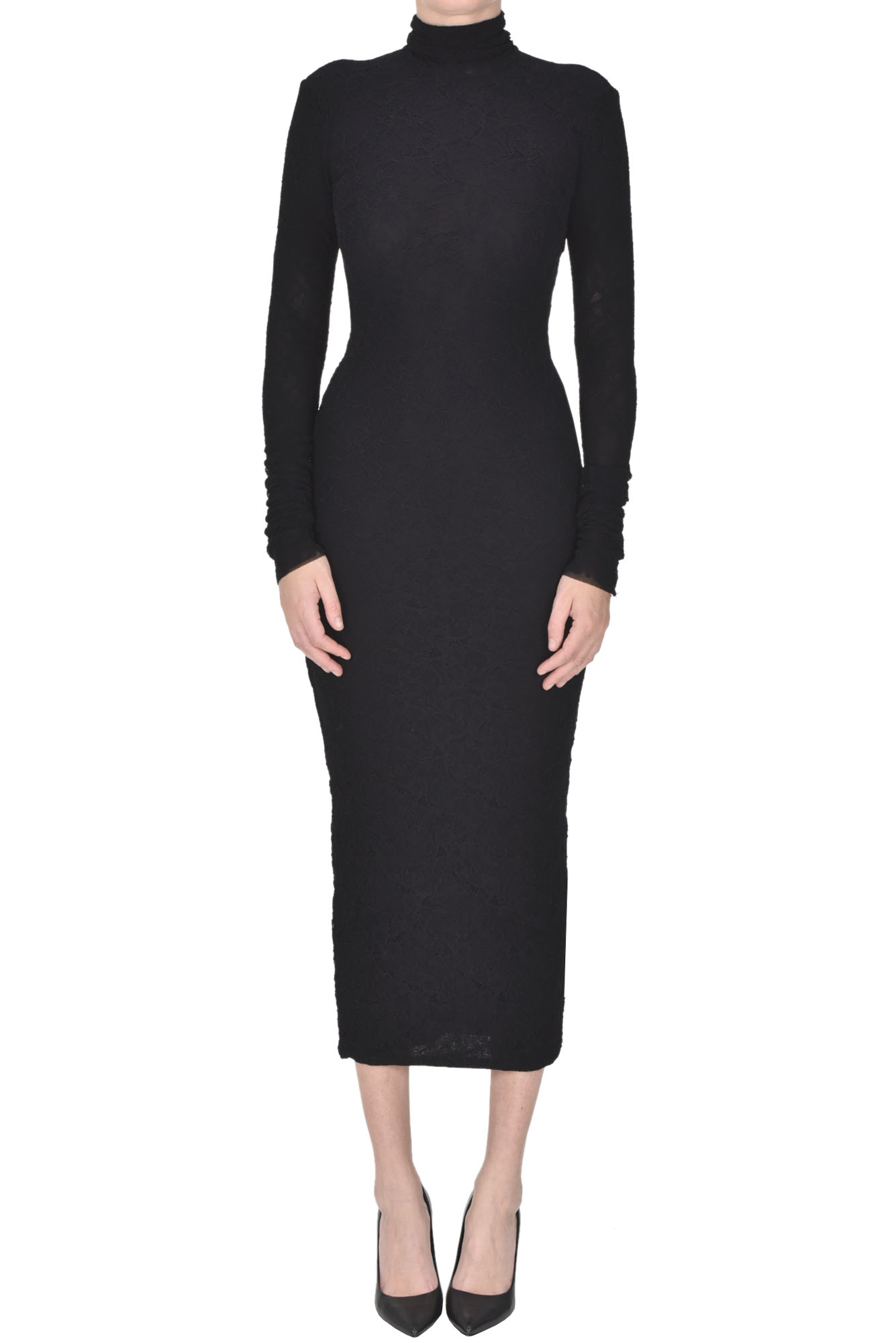 Shop Philosophy Di Lorenzo Serafini Stretch Lace Sheath Dress In Black