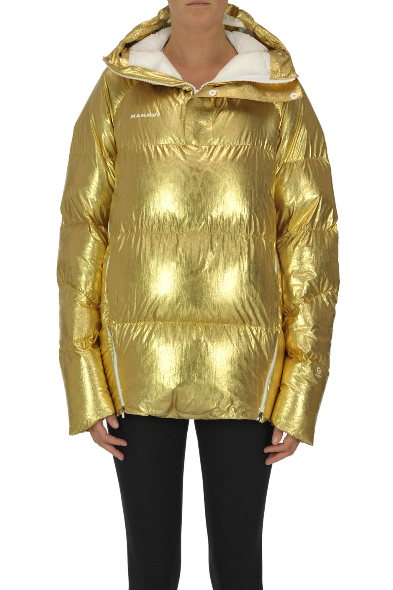 Mammut Metallic Effect Down Jacket In Gold