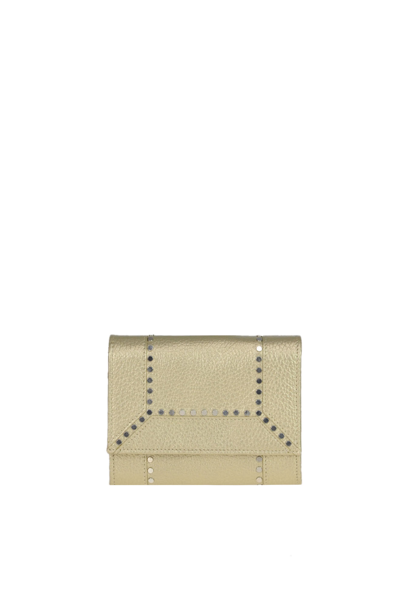 ORCIANI STUDDED LEATHER WALLET