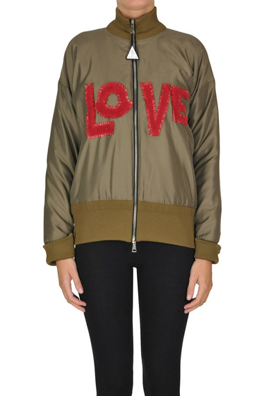 Moncler Lacaire Bomber Jacket In Olive Green