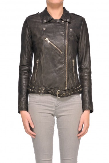 Bully Janis leather biker jacket - Buy online on Glamest.com - Glamest ...