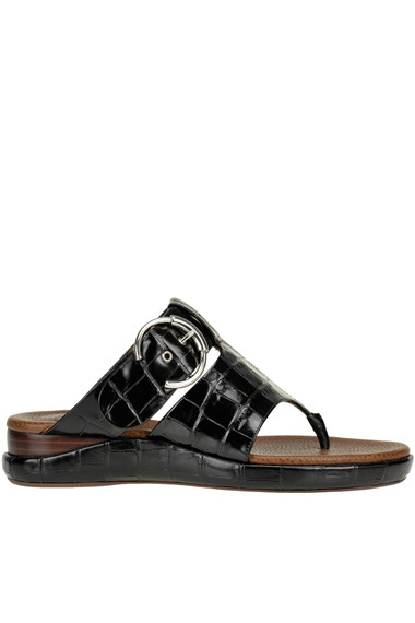 Shop Chloé Wave Sandals In Black