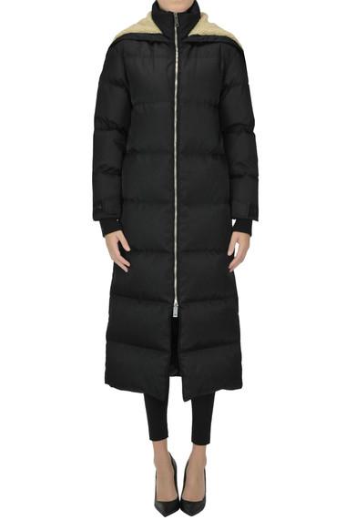 burberry quilted long jacket