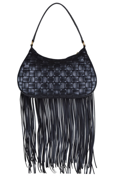 Pinko Half Moon Maxi Fringes bag Buy online on Glamest Fashion Outlet Glamest Online Designer Fashion Outlet