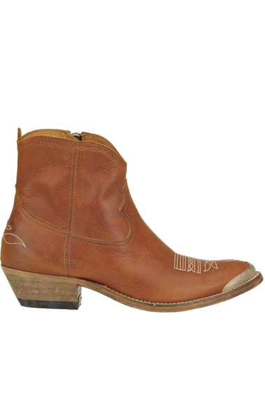 Golden Goose Young Texan Boots In Light Brown