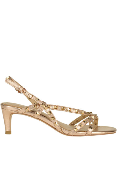 Ash Kitty Studded Sandals In Gold