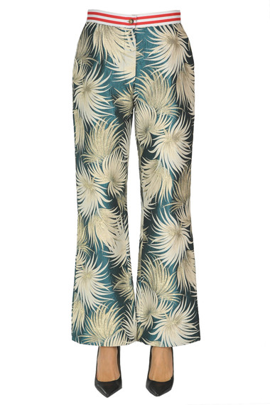 Stella Jean Jacquard Fabric Trousers In Multicoloured