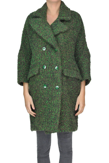 Womens Clothing Coats Short coats Femme By Michele Rossi Synthetic Overcoat 