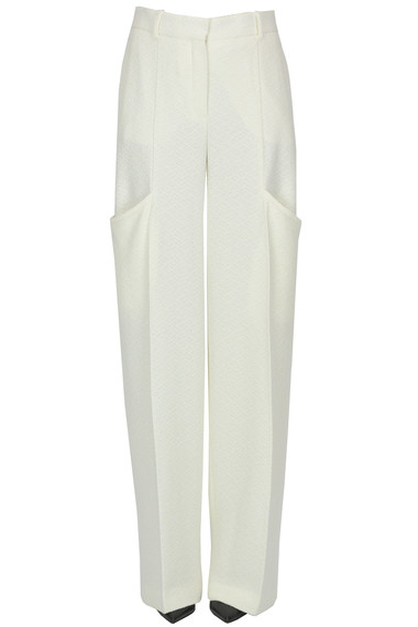 JACQUEMUS TEXTURED FABRIC TROUSERS