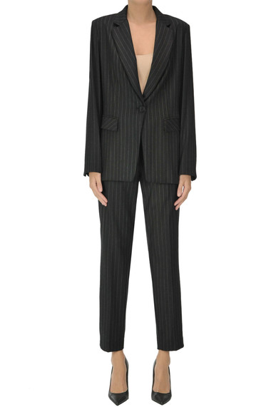 CLIPS PINSTRIPED WOOL-BLEND SUIT