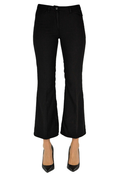 N°21 FLARED COTTON TROUSERS