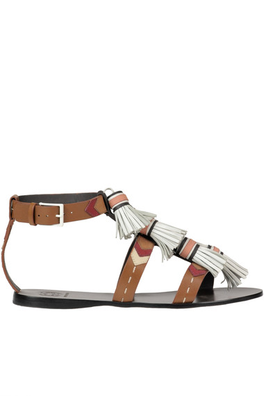Tory Burch Leather tassels sandals - Buy online on Glamest Fashion Outlet -   | Online Designer Fashion Outlet