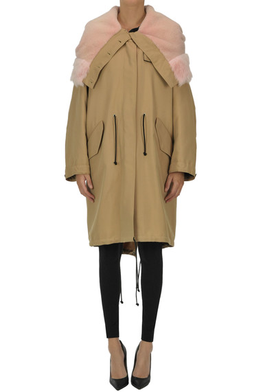 Calvin Klein 205W39NYC Maxi fur hood parka coat - Buy online on Glamest  Fashion Outlet  | Online Designer Fashion Outlet