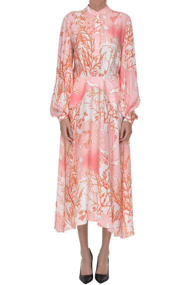 Stella McCartney Printed silk dress ...