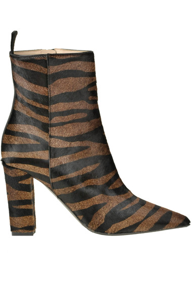 Shop Alberto Gozzi Animal Print Haircalf Ankle Boots In Brown