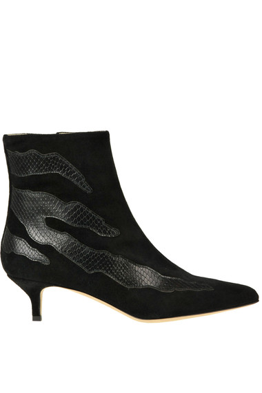 Shop Gia Couture Ambra Suede Ankle-boots In Black
