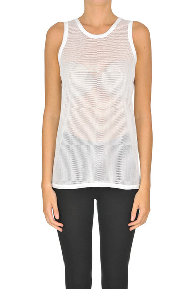 N°21 CUT-OUT COTTON FABRIC TANK-TOP