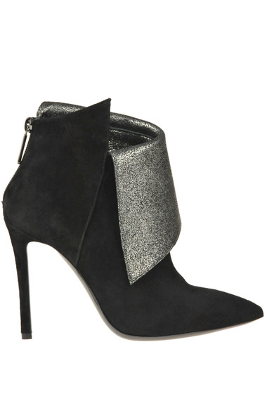 POLLINI SUEDE ANKLE BOOTS