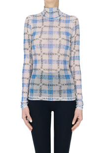 Top in tulle stampa logo JW Anderson