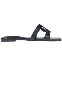 Monogram leather slides Simkahi