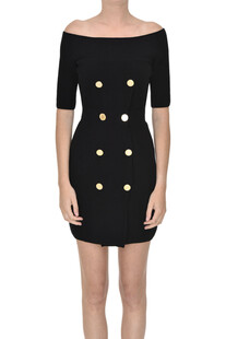 Knitted double-breasted dress Elisabetta Franchi