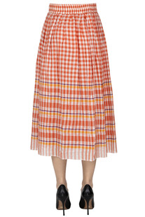 Vichy print wide skirt Nimbu