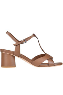 Leather T-bar sandals Del Carlo