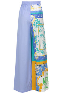 Double print cotton trousers Moschino Jeans