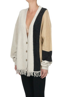 Color block maxi cardigan Mes Demoiselles