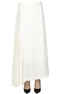 Rayon and linen midi skirt Y'S Yohji Yamamoto