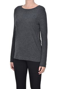 T-shirt in cotone e cashmere Majestic Filatures
